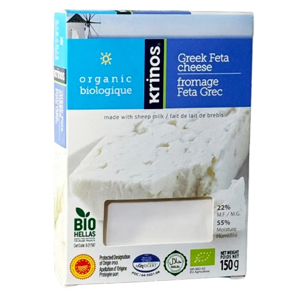 Krinos - Organic Greek Feta Cheese 12x150GR