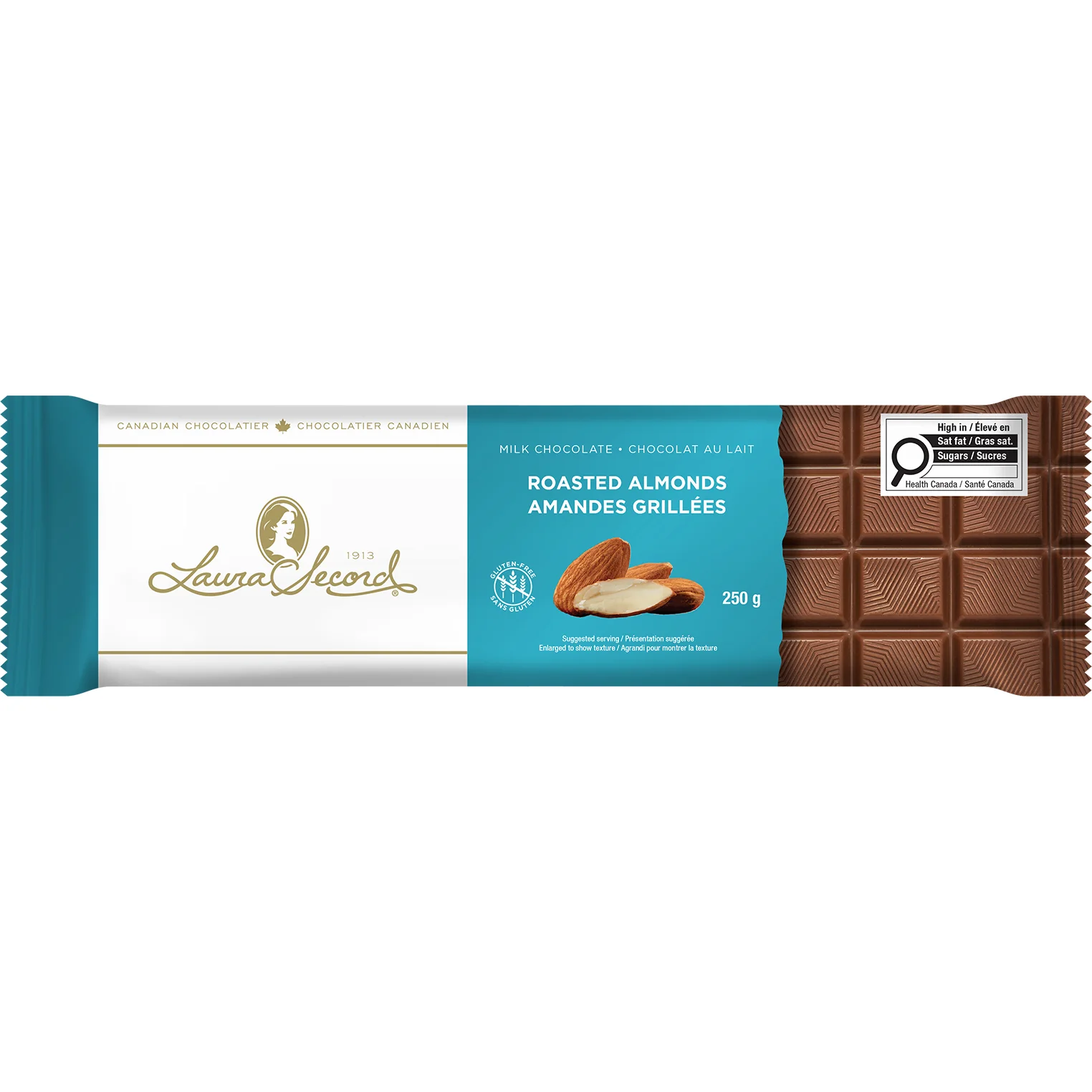 Laura Secord - Milk Chocolate Almonds Bar 12x250 GR