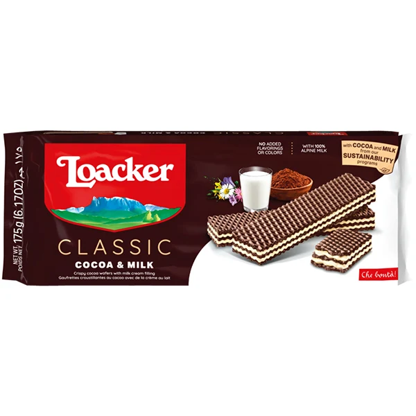 Loacker - Wafer Classic Cocoa Milk 18x175 GR