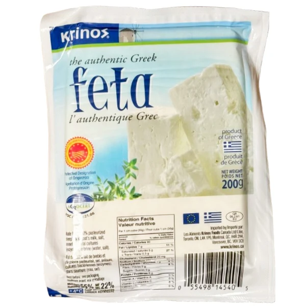 Krinos - Greek Feta Cheese Vacpac 12x200 GR