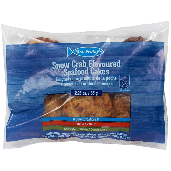Mrs. Friday'S - Seafood Crab Cake 9x2.25 OZ