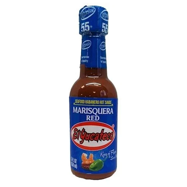 El Yucateco - Marsiquera Red/ Seafood Habanero Hot Sauce 6x120 ML