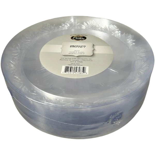 Madison - Clear Buffet 9IN Plates 6x40 CT
