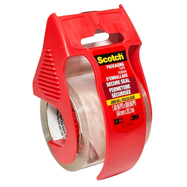 Scotch - Secure Seal Packaging Tape With Dispenser 1PK