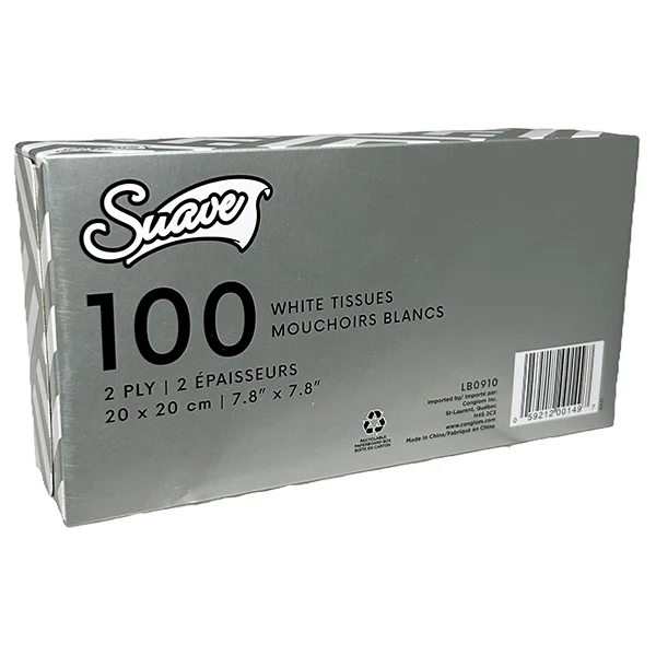 Suave - 2 Ply Facial Tissue 100 Sheets 1PK