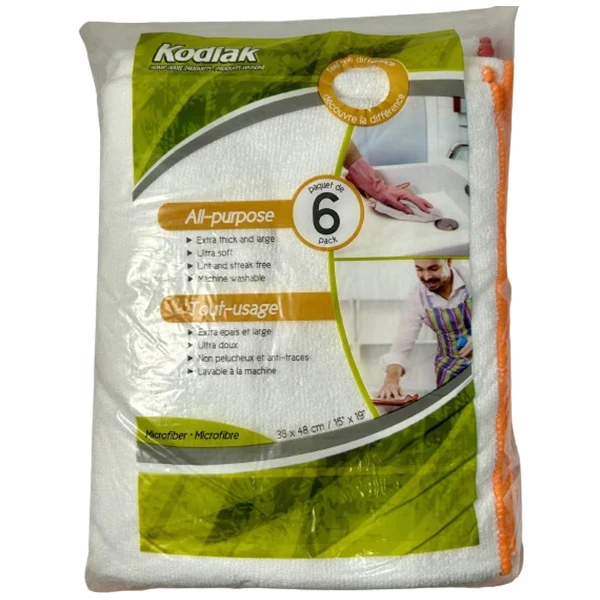 Kodiak - White Microfiber Towels 10x6 EA