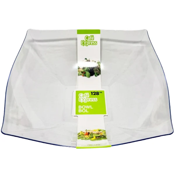 Cafe Express - Square Bowls Clear 128 OZ 24x1 Un