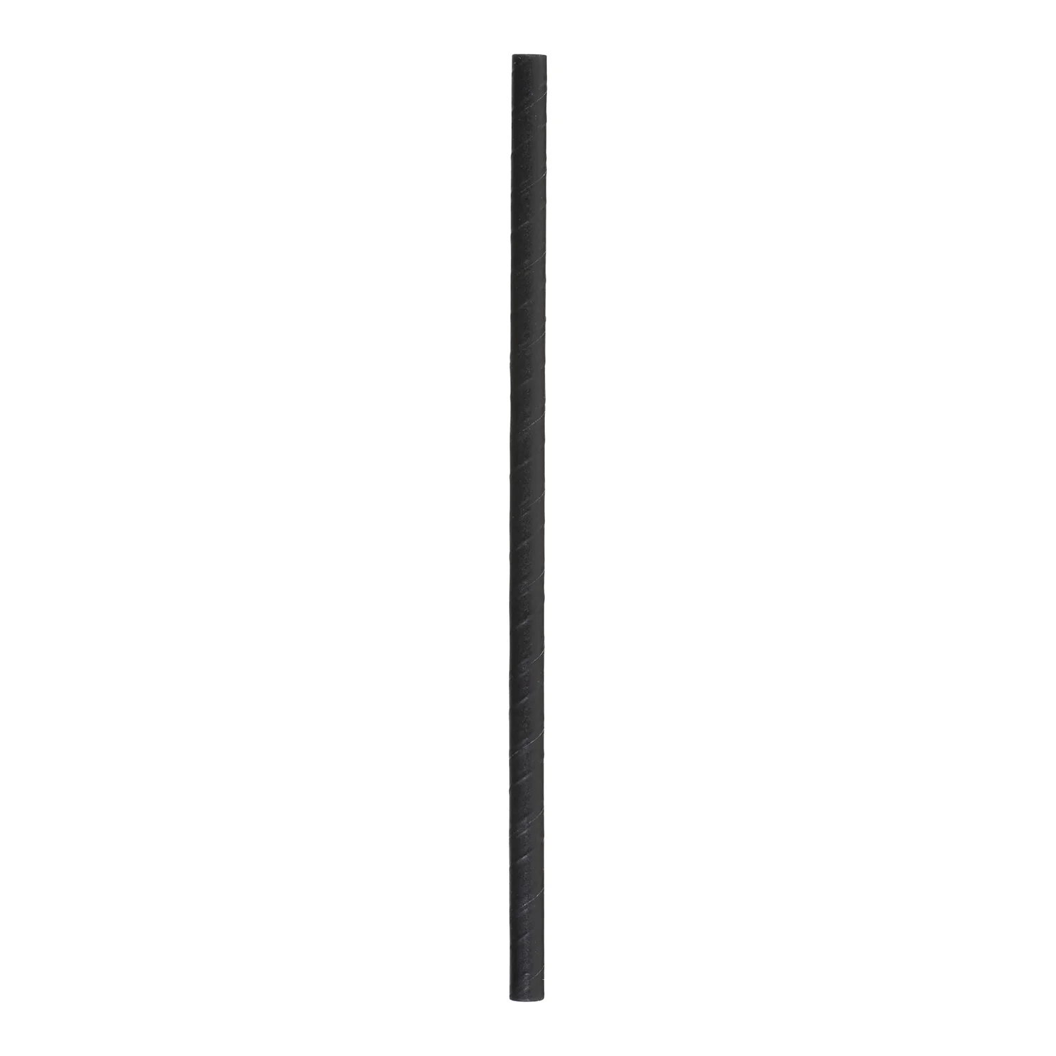 Stonestraw - 8" Black Super Jumbo Paper Straw Wrapped 300EA