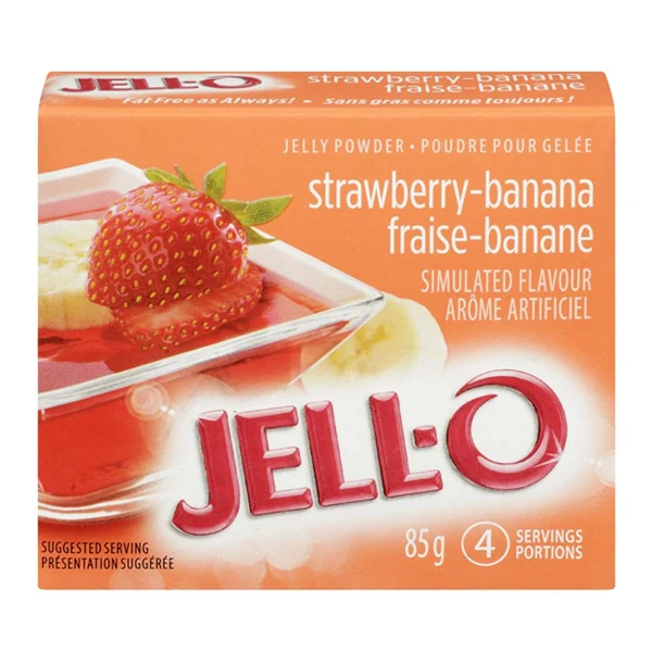 Kraft - Jello Straw/Banana Flavour 85GR