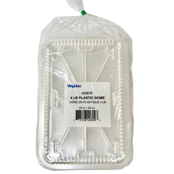 Wohler - 4LB Plastic Dome Lid 25CT