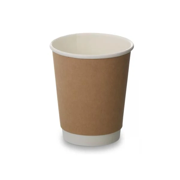 Maher - 8oz Brown Double Wall Cup 25 PK