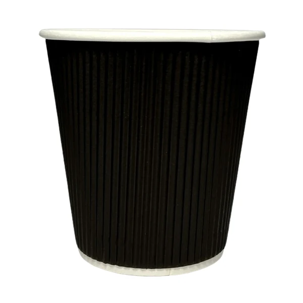 Maher Products - 8oz Squat Black Ripple Wall Cup 20x25 PK