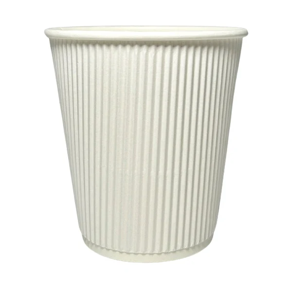 Maher Products - 10oz White Ripple Wall Cup 20x25 PK