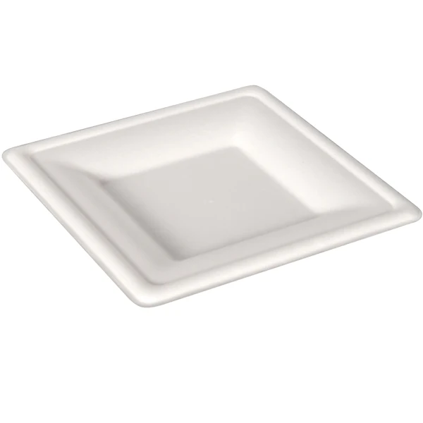Newwave - Bamboo 10" Bagasse Square Plates 50EA