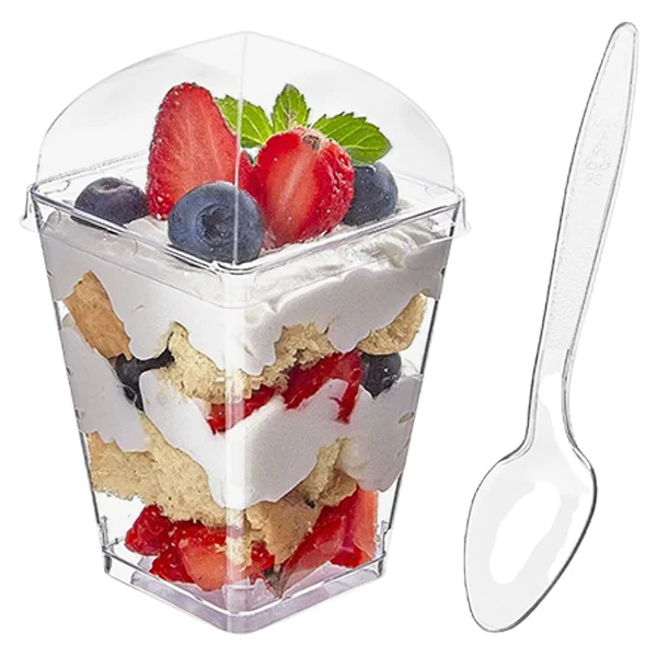 Royal - Combo- Shooter Cup/ Dome Lid & Clear Mini Spoon 50x10 CT
