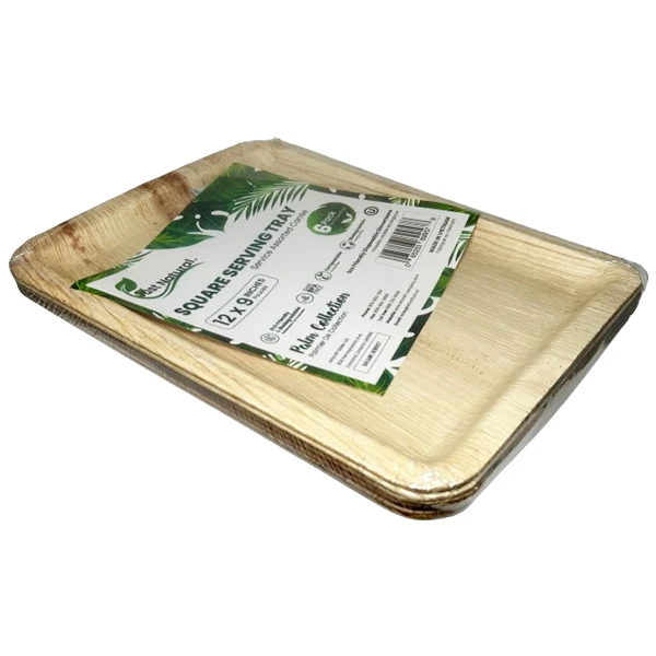 Just Natural - 12x9IN Square Serving Tray 12x6 EA