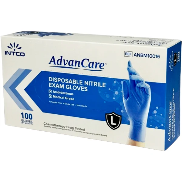 Advancare - Nitrile Gloves Large 3.5MIL 10x100 CT