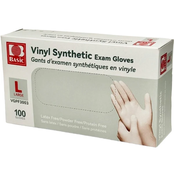 Basic - Large Vinyl Glove Clear 10x100 CT