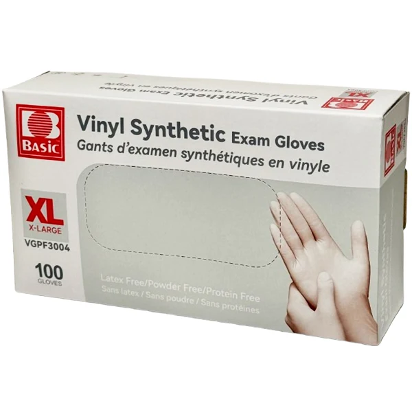 Basic - Extra Large Vinyl Glove Clear 10x100 CT