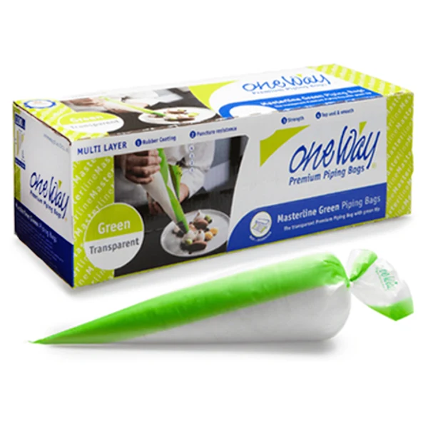 One Way - Masterline Green 18in Piping Bags 4x100 EA