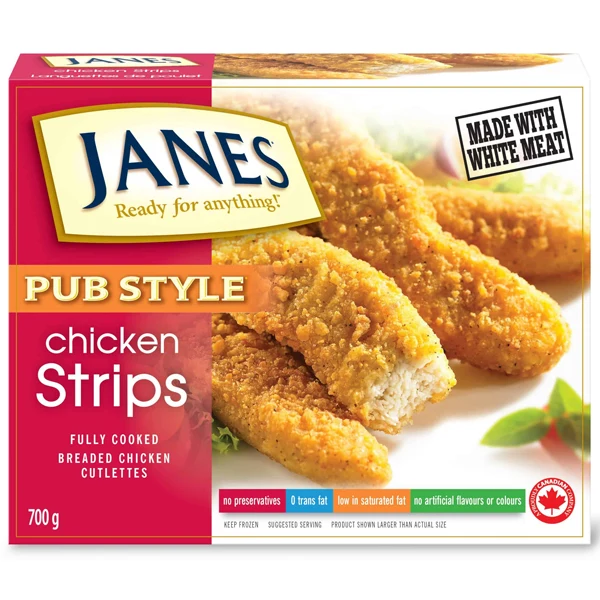 Janes - Pub Style Chicken Breast Strips 700GR