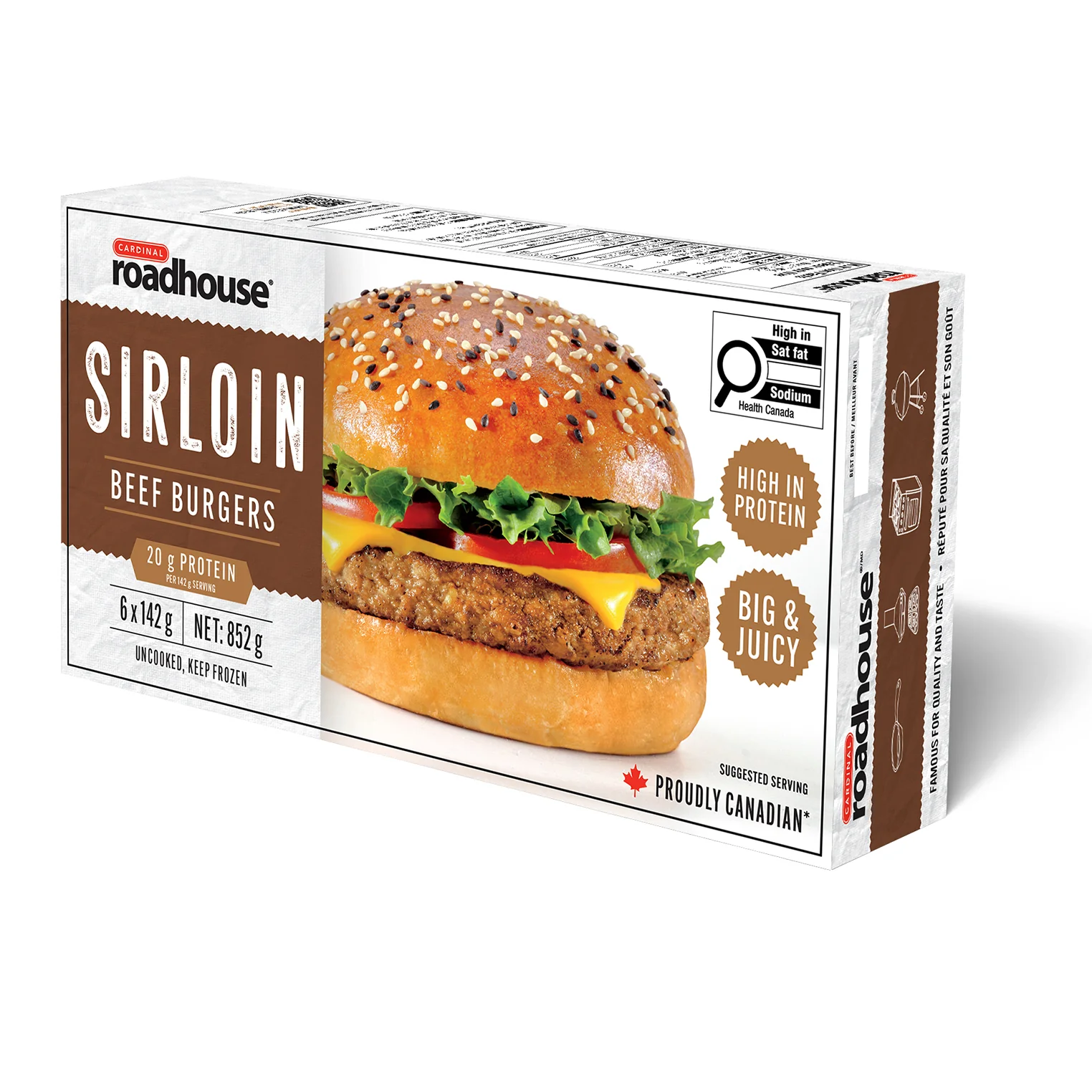 Roadhouse - 5oz Sirloin Beef Burger 6x852 GR