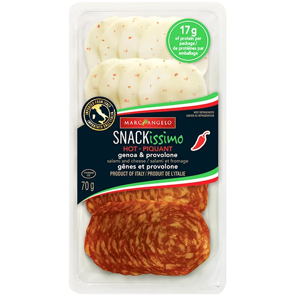 Mark Angelo - Snackissimo Hot Genoa & Provolone 10x70 GR