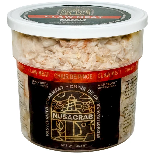 Nusacrab - Pasteurized Crab Claw Meat 454GR