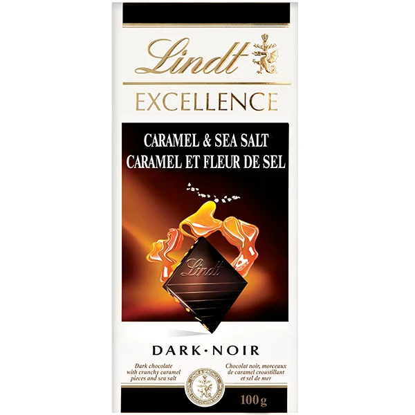 Lindt - Excellence Caramel & Sea Salt Bar 100GR