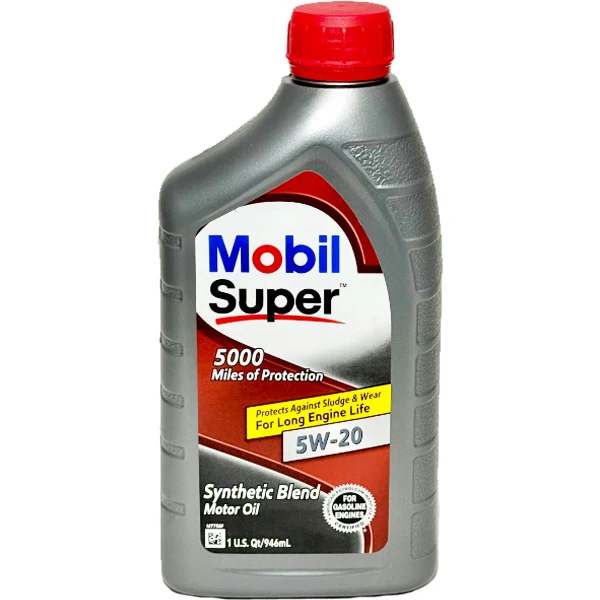 Mobil Super - 5000 Motor Oil Synthetic Blend Sae 5W-20 1LT