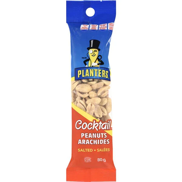 Planters - Peanuts Blanched Roasted Salted 12x80 GR