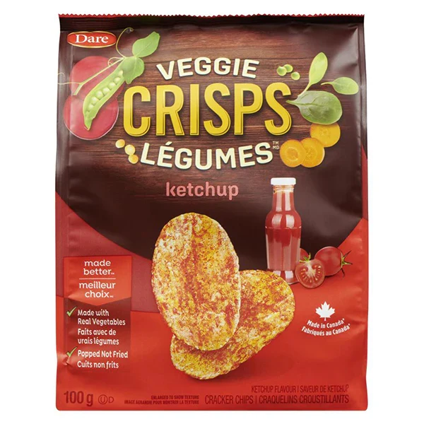 Dare - Veggie Crisps Ketchup 12x100 GR