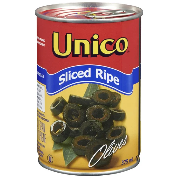 Unico - Sliced Black Olives 24x375ML