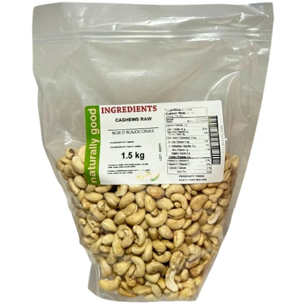 Naturally Good - Cashews Raw 2x1.5 KG