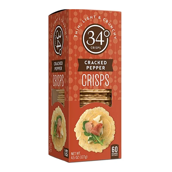 34 Degrees - Cracked Pepper Crisp 12x127 GR