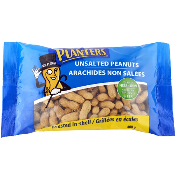 Planters - Peanuts IN Shell Roasted Unsalted 24x400 GR
