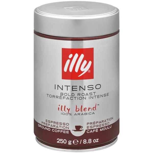Illy - Espresso Intenso Ground Coffee 6x250 GR
