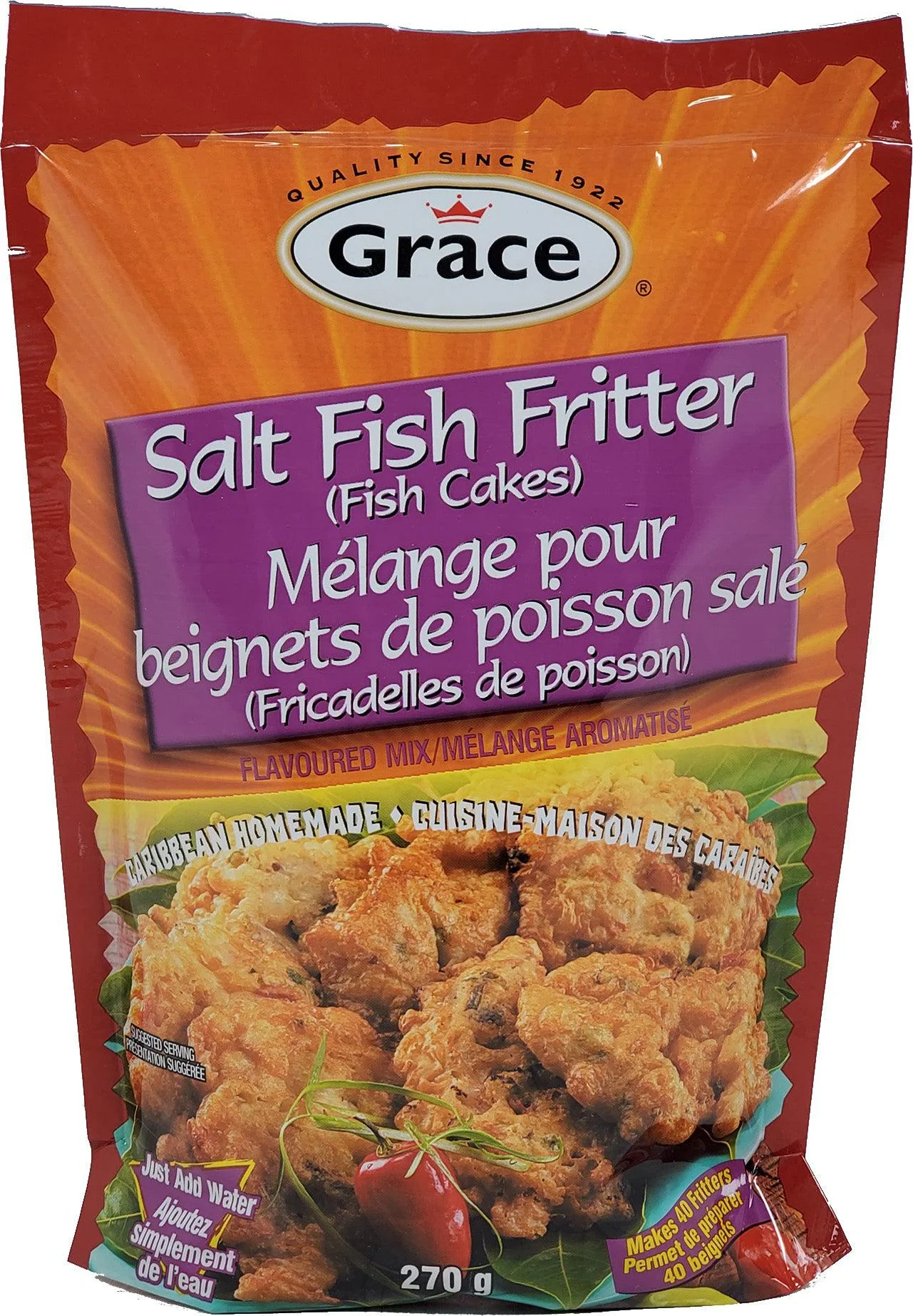 Grace - Salt Fish Fritter Mix (Fish Cake) — Case (12 x 270 G)