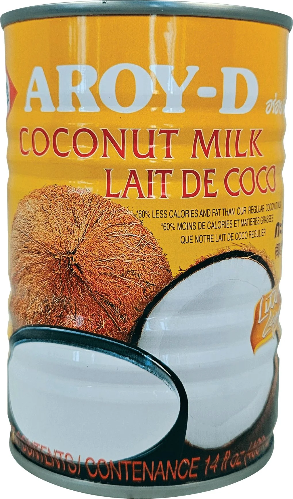 Aroy-D - Coconut Milk - Lite - CCM230AD — Case (24 x 400 ML)