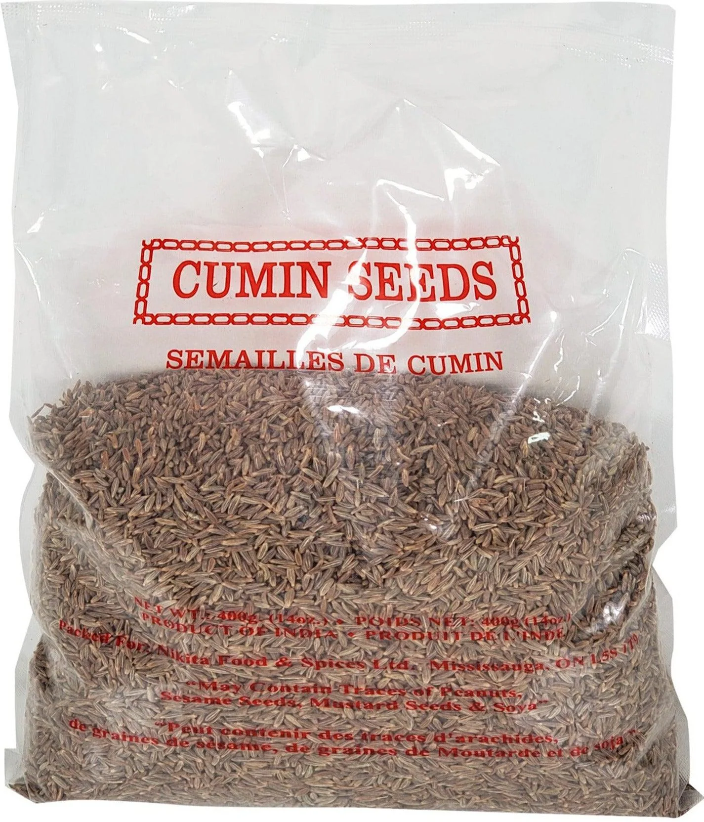 Nikita - Cumin Seeds (Zeera) — Case (30 x 400 G)