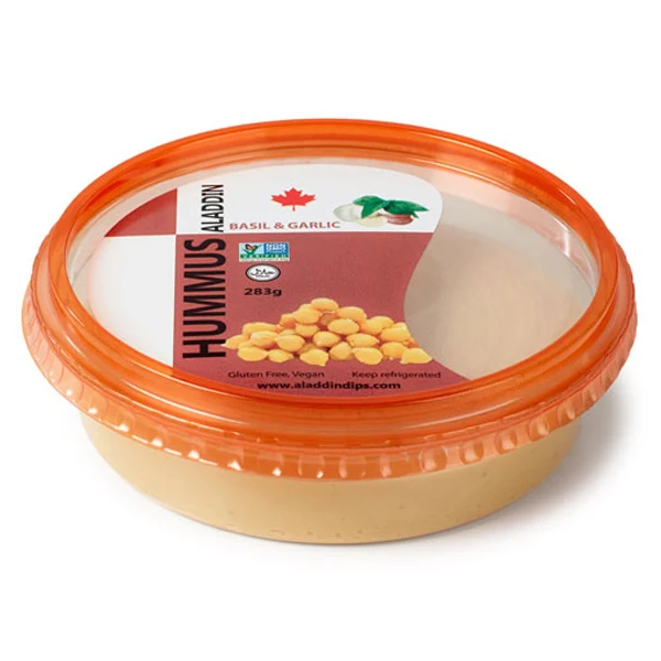 Aladdin Dips - Basil And Garlic Hummus Dip 283GR