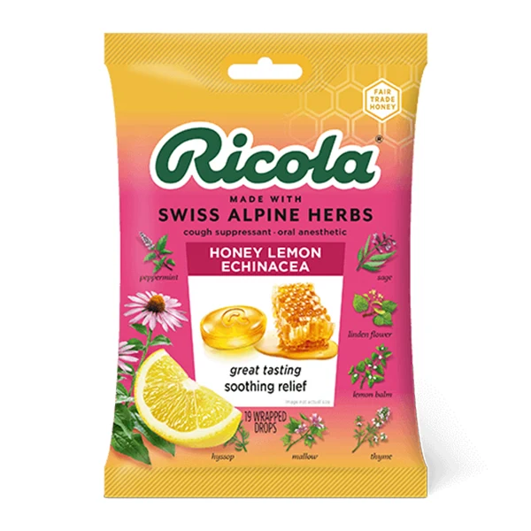 Ricola - Honey Lemon With Echinacea Bag 75GR