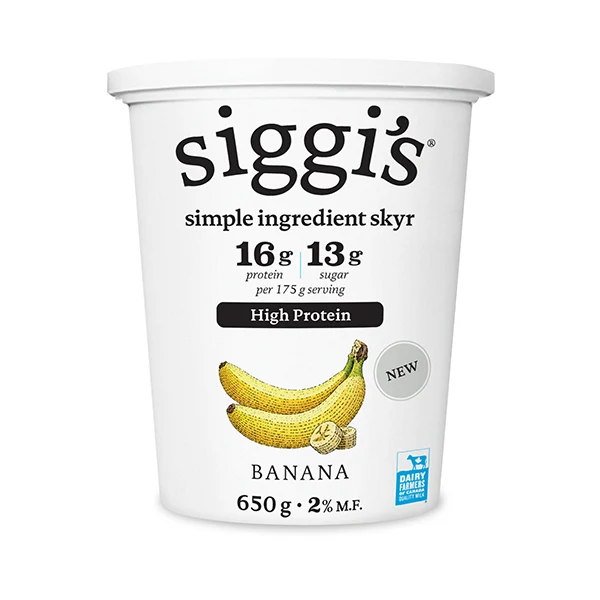 Siggi - 2% Creamy Skyr Banana 650GR