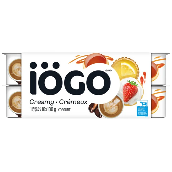 Iogo - Strawberry Chantilly, Lemon Pie, Caramel Cream & Choco Moka 16x100 GR