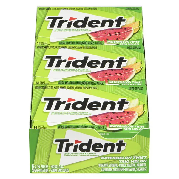 Trident - Slab Watermelon Twist 12x12x14 PK