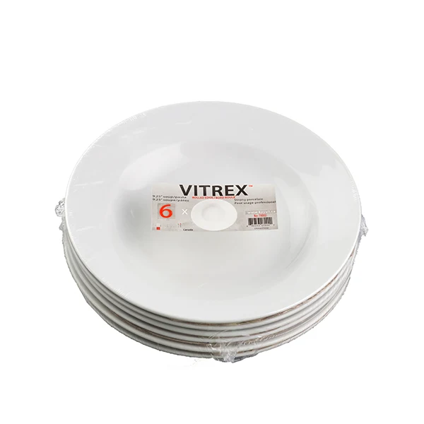 Vitrex - Soup & Salad Plate 4x6 PK