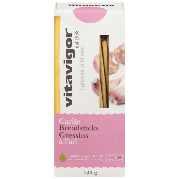 Vitavigor - Breadsticks Garlic 12x125 GR