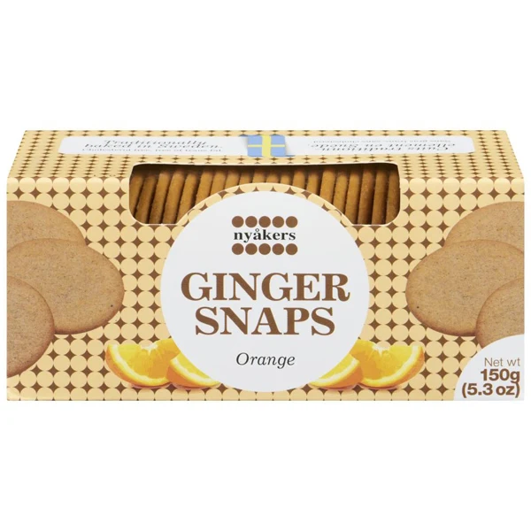 Nyakers - Ginger Snacks Orange 12x150 GR