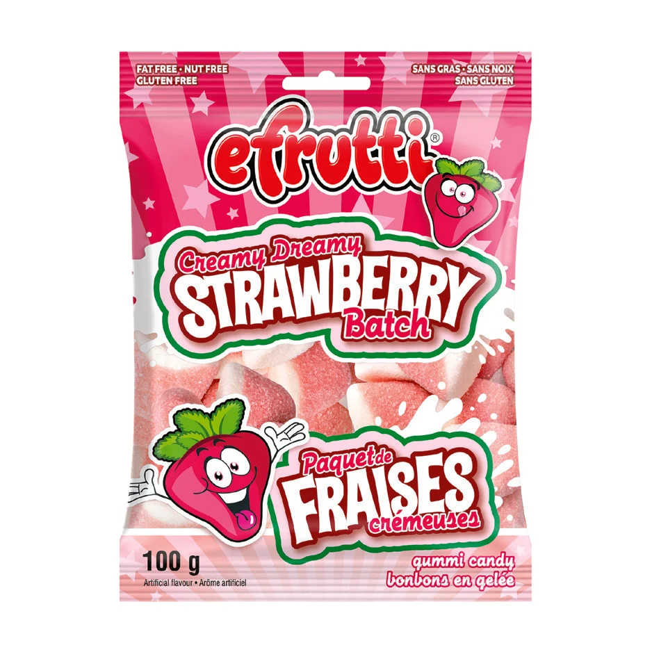 Efruitti - Creamy Strawberry Gummy 12x100 GR