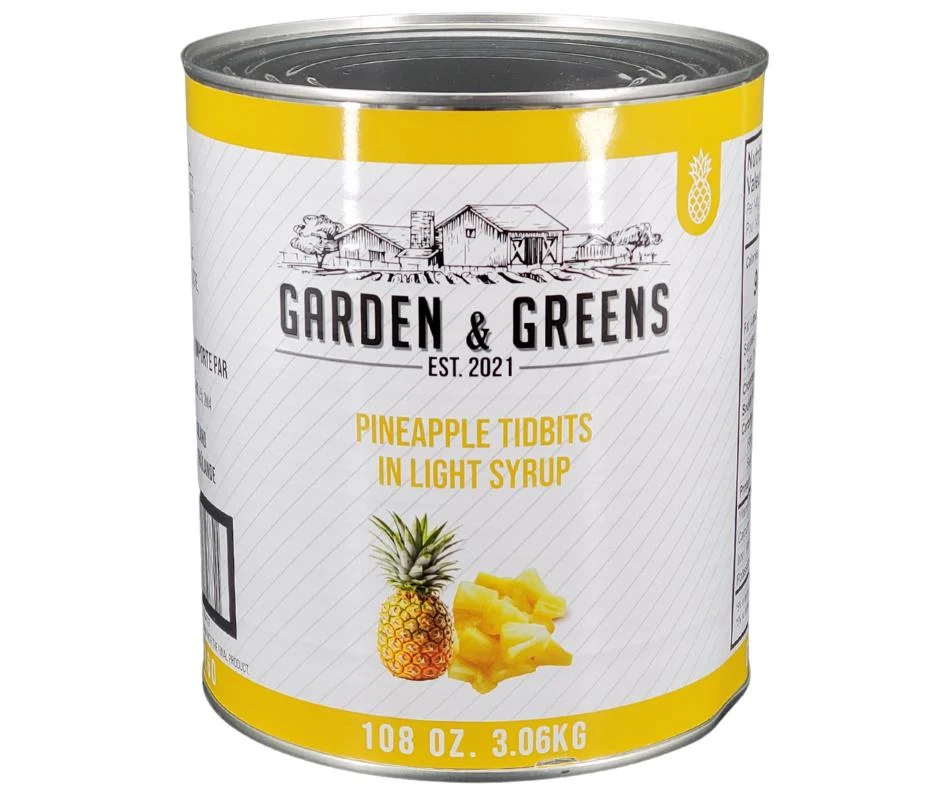 Choice/Garden Green - Pineapple Tidbits — Each (100 OZ)